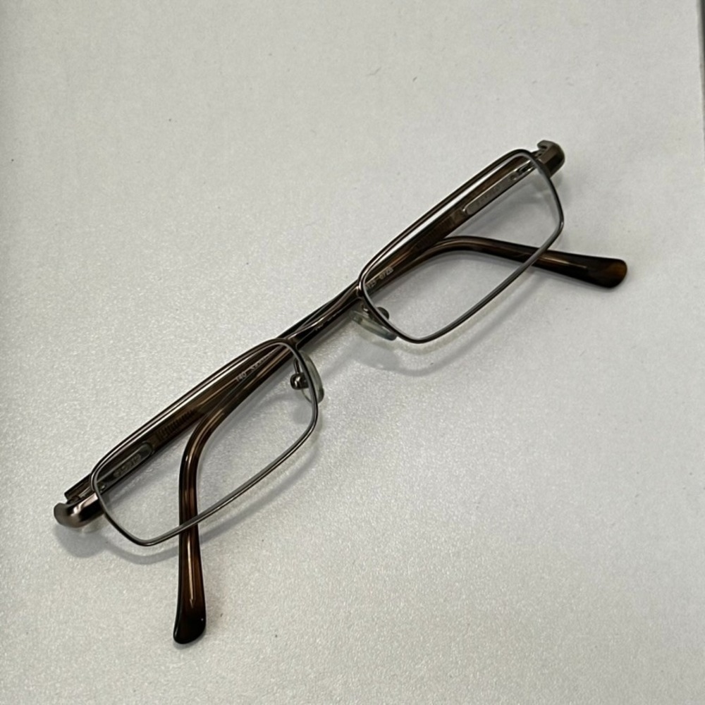 Safilo Team 4125 07ZB Gunmetal Brown Elasta Full-Rim Eyeglasses Frames 50-18-140